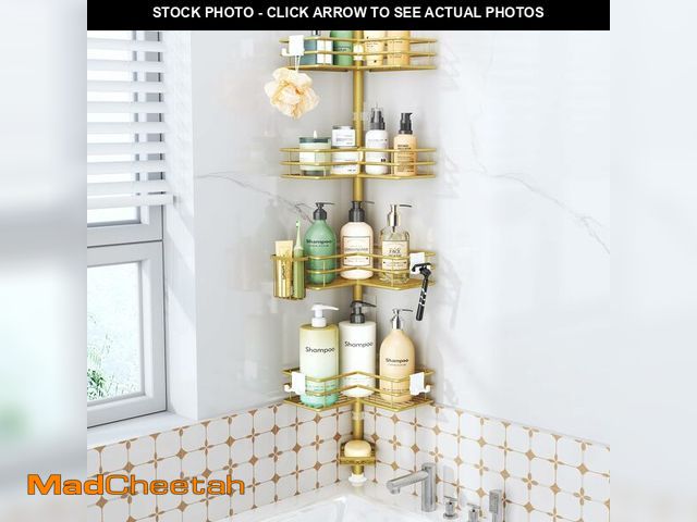 Lot 74-14209392 - HapiRm Corner Shower Caddy Organizer - Shower Organizer Corner with Soap Holder, Toothbrush Holder a...