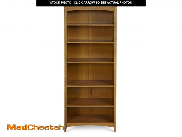 Lot 74-12200121 - Camaflexi Shaker Style 6 Shelf Bookcase / Solid Wood / 72 inch Tall / Adjustable Shelving / Closed B...