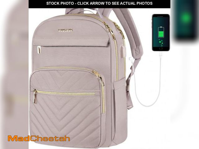 Lot 74-12333187 - VANKEAN 17.3 Inch Laptop Backpack for Women Work Laptop Bag Fashion with USB Port, Waterproof Backpa...