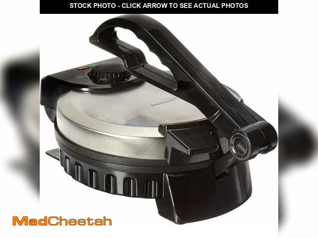 Lot 74-14359076 - Brentwood TS-127 Stainless Steel Non-Stick Electric Tortilla Maker, 8-Inch - USED