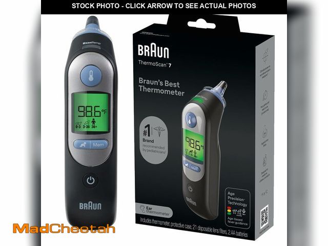 Lot 74-13622806 - Braun ThermoScan 7 Digital Ear Thermometer for Adults, Babies &amp; Infants, Age-Adjusted Fever Guid...