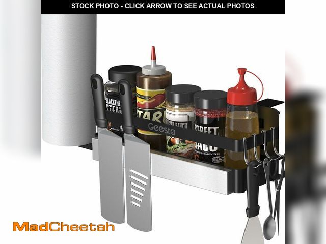 Lot 74-14426541 - Geesta Upgraded Griddle Caddy for Blackstone 28"/36" Griddles/Weber Grill/Prep Cart, BBQ Grill Acces...