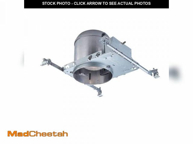 Lot 74-12491724 - Commercial Electric 6 in. Aluminum IC Rated New Construction Recessed Can Airtight Housing (6-Pack) ...