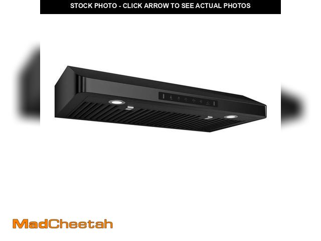 Lot 74-14193321 - VIKIO 30 in. 900 CFM Ducted Under Cabinet Range Hood in Black Stainless Steel with Dishwasher Safe F...