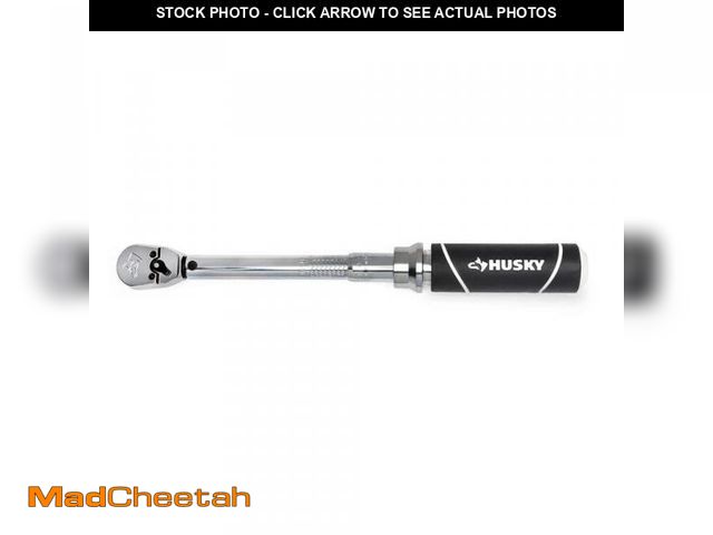 Lot 74-10605424 - Husky 40 in./lbs. to 200 in./lbs. 1/4 in. Drive Torque Wrench - UNUSED