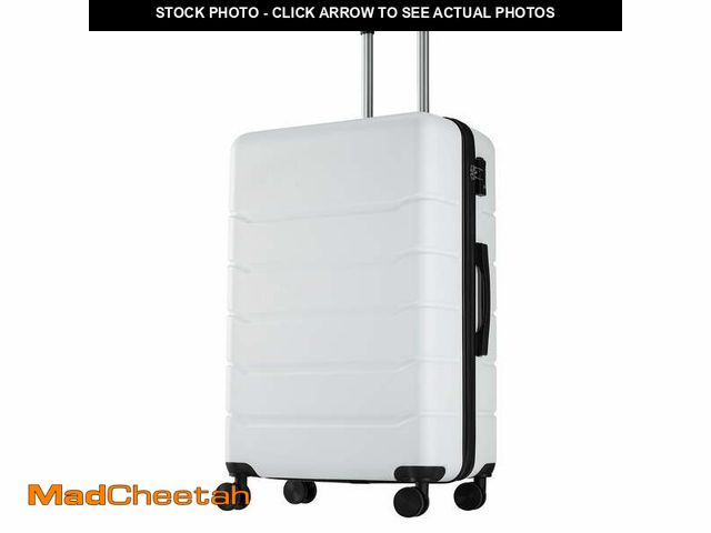 Lot 74-14350551 - edx 24 Inch Hardside Expandable Luggage with Spinner Wheels, Checked-Medium Lightweight Expandable R...