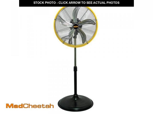 Lot 74-12146492 - Atemomen 5000 CFM 20 in. High Velocity Pedestal Oscillating Fan with Drumhead, Powerful 1/5 HP Motor...