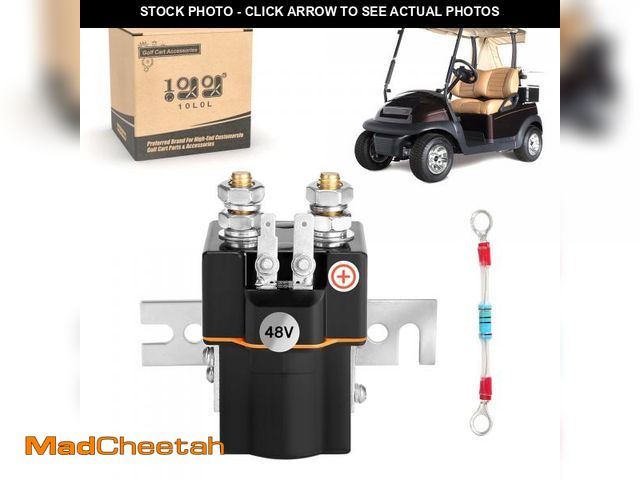 Lot 74-11545055 - 10L0L Golf Cart 48V Solenoid Assembly for Golf Cart Club Car DS (1995+) Precedent (2000+) 4 Terminal...