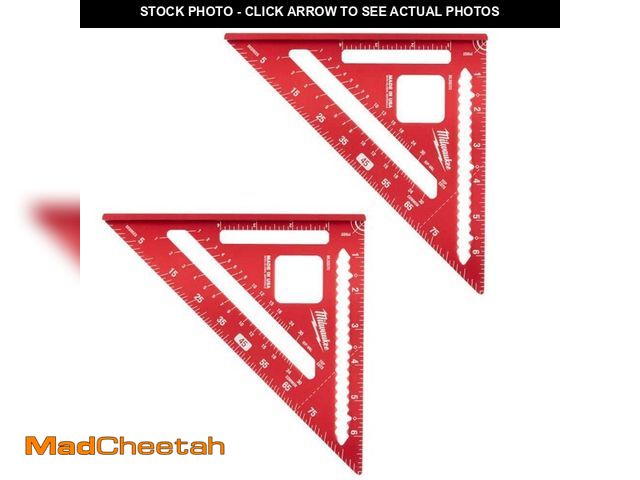 Lot 74-13129627 - Milwaukee 7 in. Rafter Square (2-Pack) - UNUSED