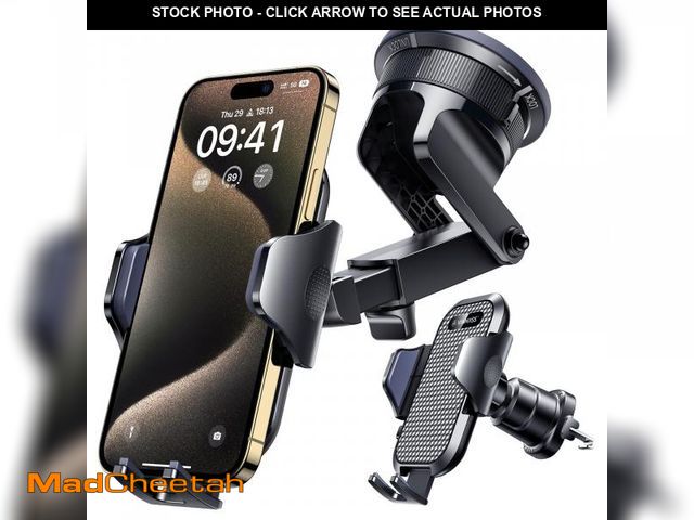 Lot 74-12109914 - [2025 True Military-Grade] Car Phone Holder VANMASS [Upgraded Strongest Suction &amp; Clip] Cell Pho...