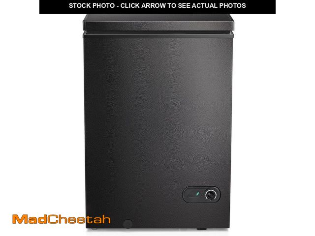 Lot 74-13677345 - COWSAR 21.18 in., 3.5 cu. ft. Chest Freezer Manual Defrost in Black with Garage Ready - USED