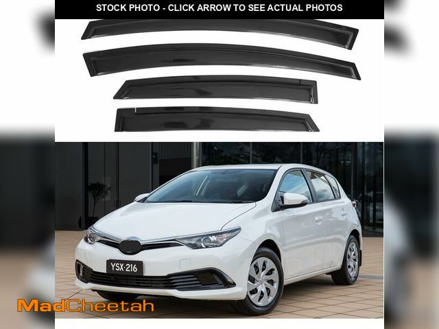 Lot 74-12588813 - IG Window Visor for Toyota Corolla Hatchback 2012-2018, Rain Guard Tape-On Extra Durable Sun Wind Si...