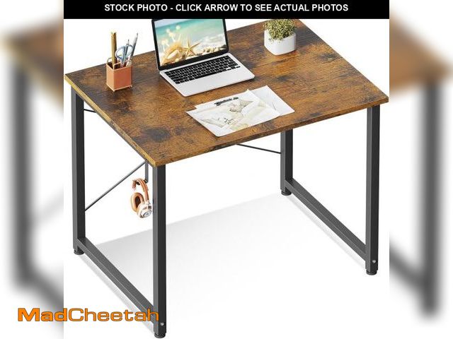 Lot 74-12137159 - ODK 32 Inches Computer Desk for Home Office, Office Table for Small Spaces, Writing Desk with Headph...