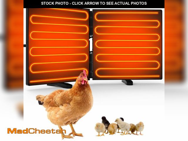 Lot 74-12700788 - Foldable Chicken Coop Heater for Winter, 240W Large Size Waterproof Chicken Heater for Coop, Radiant...