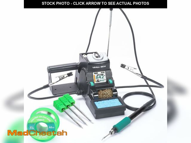 Lot 74-14215533 - YIHUA 982-III Precision Soldering Station Kit C210-Compatible with 4 C210 Soldering Iron Tips, Lead-...