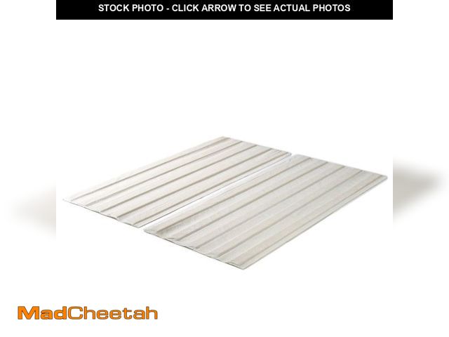 Lot 74-12493951 - ZINUS Compack Fabric Covered Wood Slats, Bunkie Board, Box Spring Replacement, Full, Natural - UNUSE...