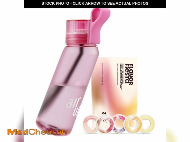 Lot 74-12708978 - air upÃÂ® water bottle (22 oz) for school, sports, gym | includes 5 scent pods &amp; straw | flavor...
