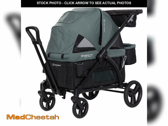 Lot 74-13767594 - Baby Trend Navigator PRO 2-in-1 Stroller Wagon, Dash Sage - UNUSED