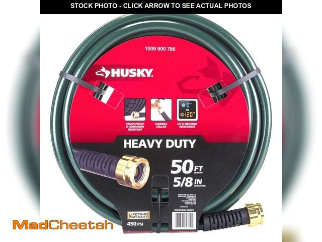 Lot 74-14362895 - Husky 5/8 in. x 50 ft. Heavy-Duty Hose - USED