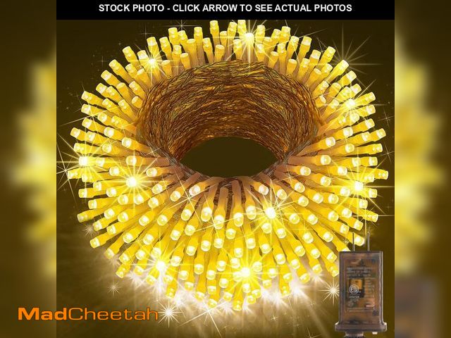 Lot 74-12217510 - KNONEW 403ft 1000 LED Christmas String Lights Outdoor 8 Modes &amp; Timer Fairy Light Plug in Waterp...