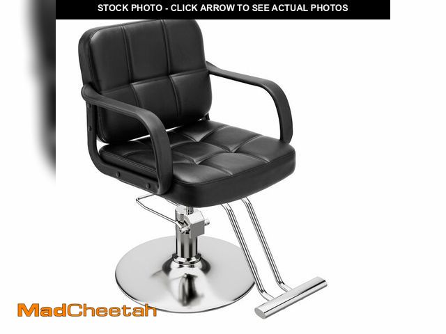 Lot 74-12567379 - L'aimefois Barber Chair for Hair Stylist- 360ÃÂ° Swivel, Adjustable Height, Capacity 350 LBS with H...