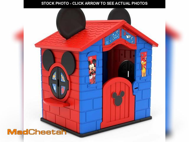 Lot 74-12667755 - Disney Mickey Mouse Plastic Indoor,Outdoor Playhouse with Easy Assembly - UNUSED
