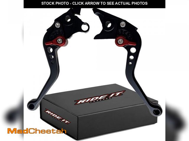 Lot 74-11556049 - RIDE IT FOREVER Short Brake and Clutch Levers for HAYABUSA/GSXR1300 99-07,DL1000 Vstrom 02-20,GSX650...