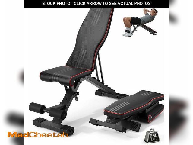 Lot 74-14261303 - Weight Bench, Foldable Workout Bench Weights DprodoAdjustable Dumbbell 660lbs Bench Workout for Home...