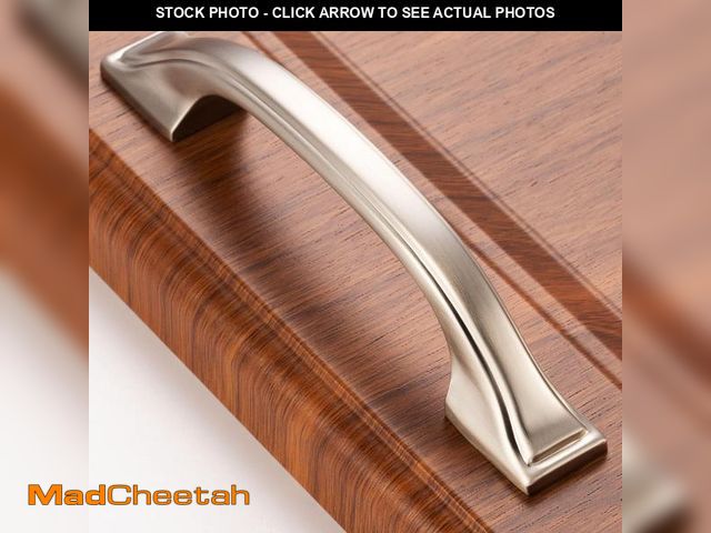 Lot 74-11547211 - BEROSSA Pack of 30, 3 Inch Screw Spacing, Brushed Nickel Footed Arch Pulls, Kitchen Cabinet Handles ...