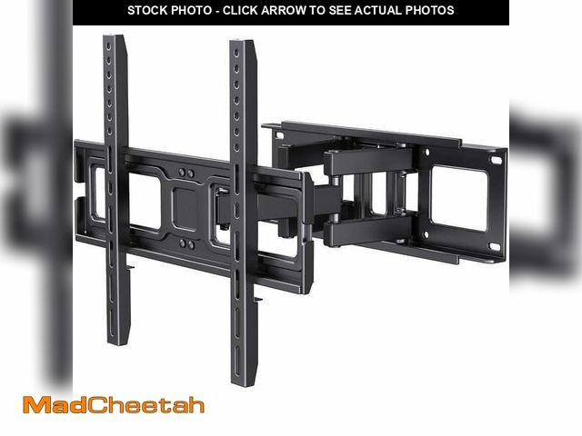 Lot 74-13061343 - MountFTV Full Motion TV Wall Mount for 26-65 inch TVs Holds up to 110 lbs Swivels Tilts Extension Le...