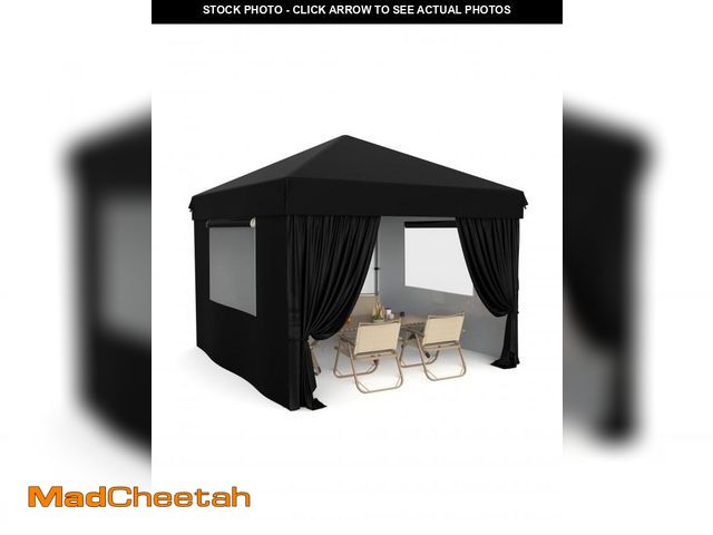 Lot 74-12202079 - VerisShade 10x10 Pop Up Canopy Tent Outdoor Canopy with 4 Removable Sidewalls Heavy Duty Commercial ...