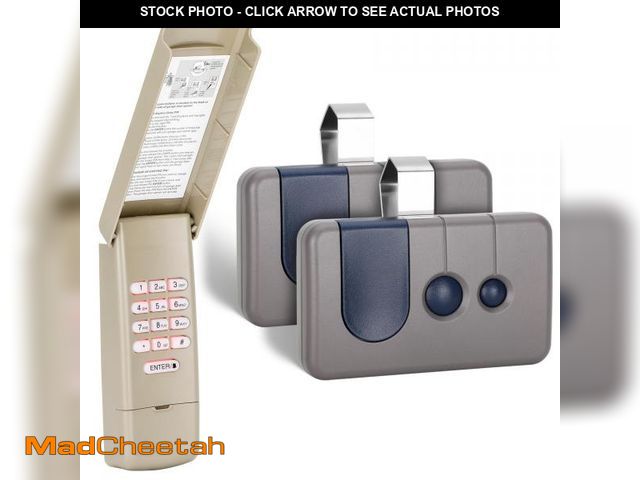Lot 74-12110142 - 2 for Sears Craftsman Garage Door Remote 139.53680/HBW1255/139.53879/139.53859, for RED/Orange Learn...