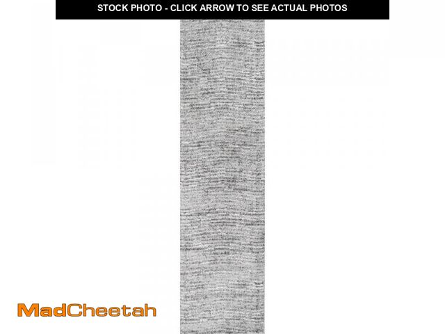 Lot 74-12412304 - nuLOOM Sherill Modern Ripples Gray 3 ft. x 10 ft. Entryway/Hallway/Stair Runner Rug - UNUSED
