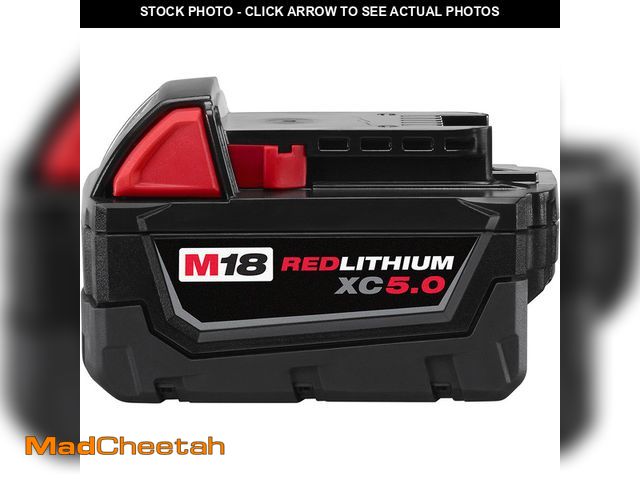 Lot 74-12792195 - Milwaukee M18 Red Lithium XC 5.0 Extended Capacity Battery Pack - UNUSED