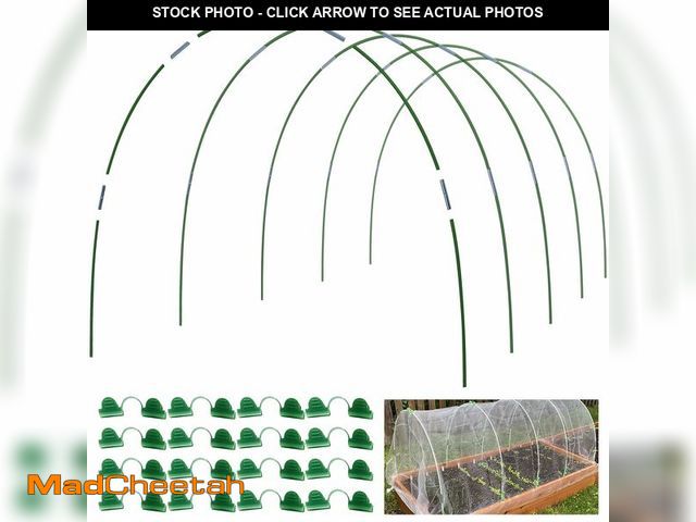 Lot 74-14211151 - MAXPACE Greenhouse Hoops for DIY 2.8ft or Wider Grow Tunnel, Rust-Free Fiberglass Support Hoops Fram...