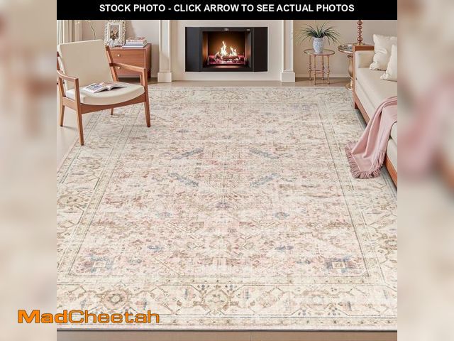 Lot 74-12487263 - SIXHOME 9'x12' Area Rugs for Living Room Washable Rugs Carpet Vintage Traditional Rugs for Bedroom D...