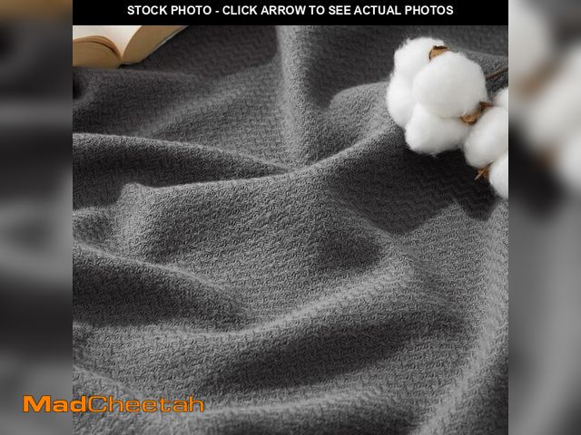 Lot 74-14265016 - Bedsure GentleSoft 100% Cotton Blanket Queen Size for Bed - Cooling Breathable and Lightweight, Soft...
