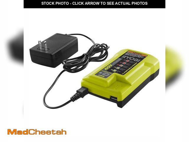 Lot 74-12851419 - *DIRTY/SCRATCHED* RYOBI 40V Lithium-Ion Charger with USB Port *DIRTY/SCRATCHED*  - USED