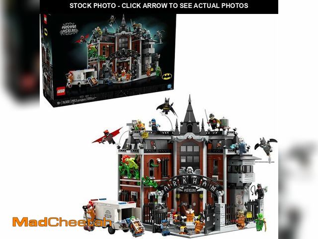 Lot 74-14588352 - LEGO DC Batman Arkham Asylum Building Set for Adults - Home Decor for Bedroom, Office, or Book Shelf...