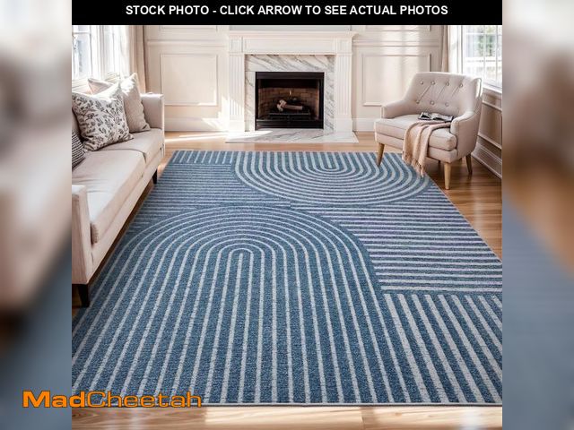 Lot 74-12490471 - VUNATE 8'x10'Area Rugs for Living Room Jacquard Textured Modern Rugs Soft Geometric Rug for Bedroom ...