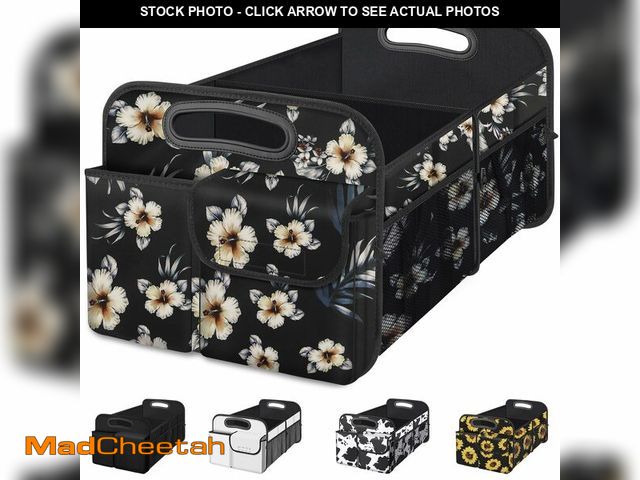 Lot 74-12971986 - Femuar Car Trunk Organizer, Car Storage Organizer with Large Capacity Waterproof Collapsible Trunk O...