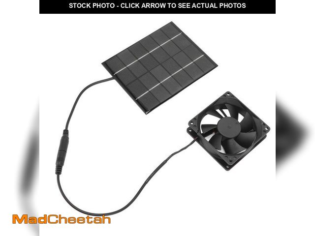 Lot 74-13548548 - Solar Panel Fan Kit, Mini Solar Powered Exhaust Fan, Heat Dissipation Tool for Greenhouse, Chicken C...