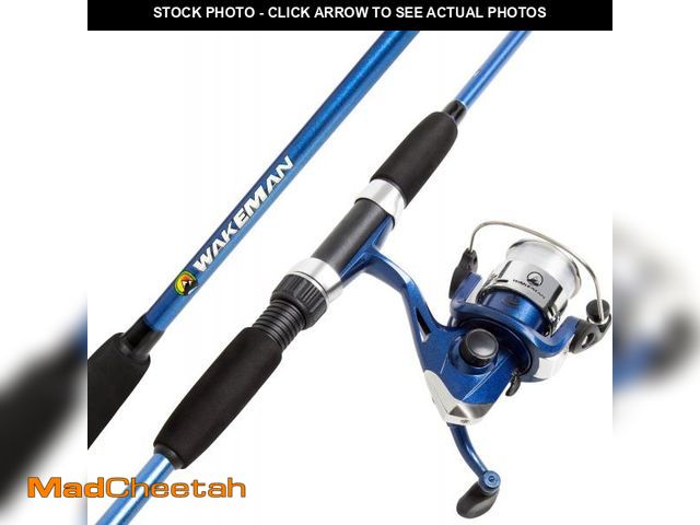 Lot 74-12096145 - Fiberglass Fishing Rod and Spinning Reel Combo - Swarm Series Collapsible Fishing Gear for Catching ...