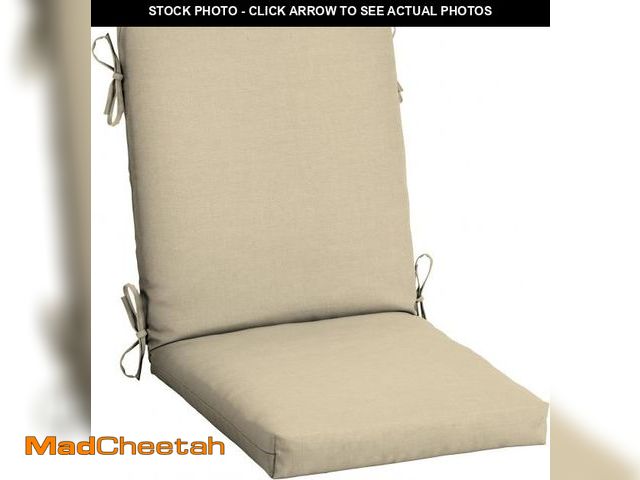 Lot 74-12399512 - Arden Outdoor Dining Chair Cushion, 20 in x 20 in, Weather-Proof, Rain-Proof, Fade Resistant Patio C...
