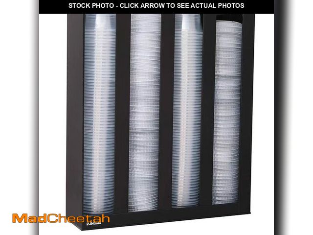 Lot 74-13628936 - PJHOME portion cup lid organizer 4 compartments plastic holder for counter wall mount disposable cup...