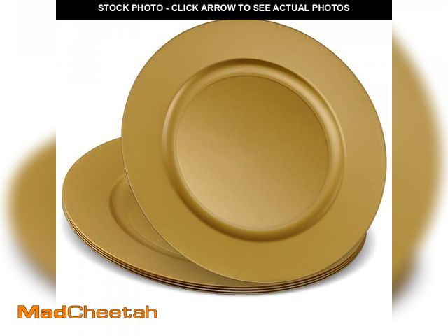 Lot 74-11160362 - ELEGANT DISPOSABLES 13'' Party Chargers Large Plates &amp; Platters Great for Elegant Party's Weddin...