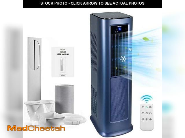 Lot 74-12558345 - (MISSING REMOTE,AC VENT) Edendirect 9,000 (DOE) BTU Portable Air Conditioner Cools 900 sq.ft. with H...