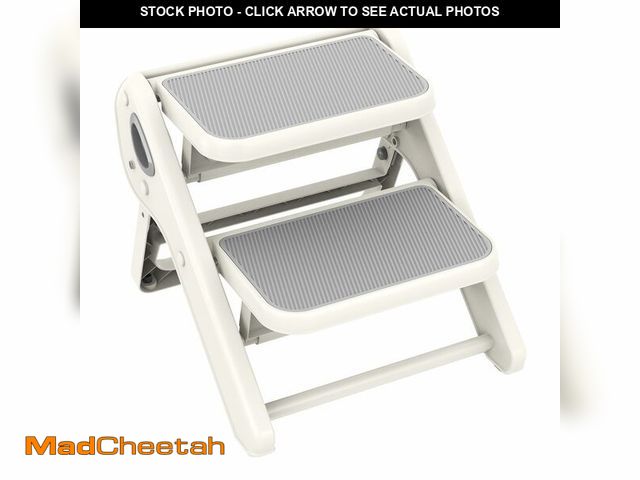 Lot 74-13549310 - Toddler Step Stool, iNeibo 2-Step Foldable Step Stool for Kids, Widened &amp; Thickened with Anti-Sl...