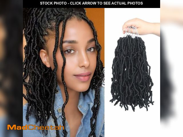 Lot 74-14066009 - Vemet Soft Locs 8 Inch Synthetic 8 Packs Faux Locs Pre Looped Curly Wavy Crochet Hair For Black Wome...