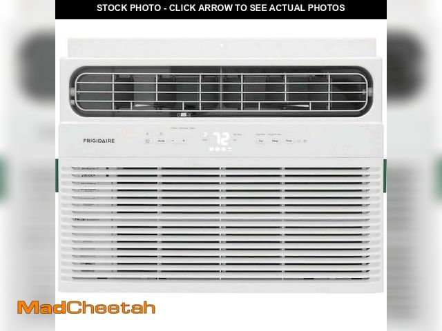 Lot 74-12892163 - (DENTED) Frigidaire 12,000 BTU Window Room Air Conditioner with Wi-Fi up to 550 sq ft, White - USED